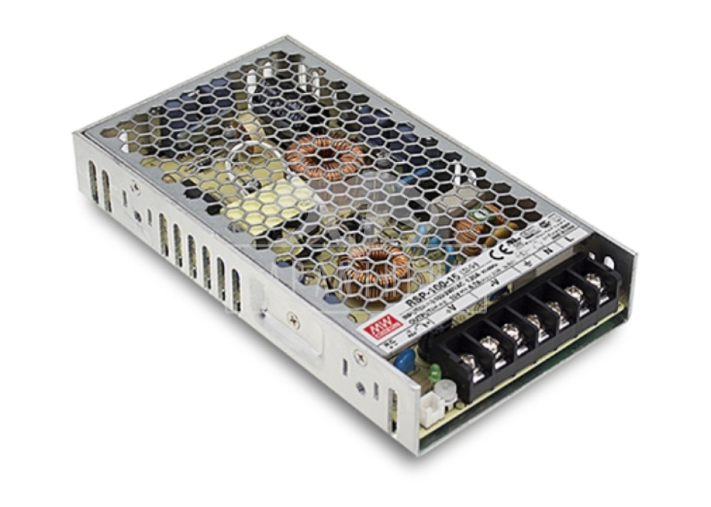 Mean Well RSP-100-13.5 ~ Built-in Power Supply; 101.25W; 13.5VDC, 12.8...14.9VDC
