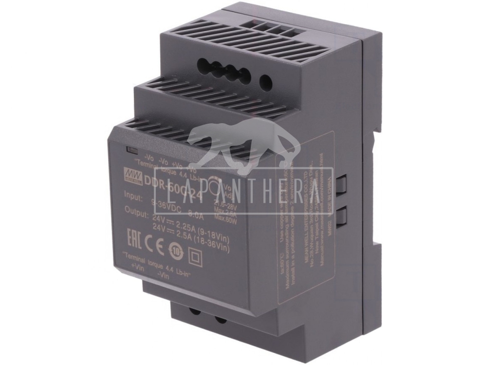 MEAN WELL DDR-60G-24 ~ DC/DC CONVERTER