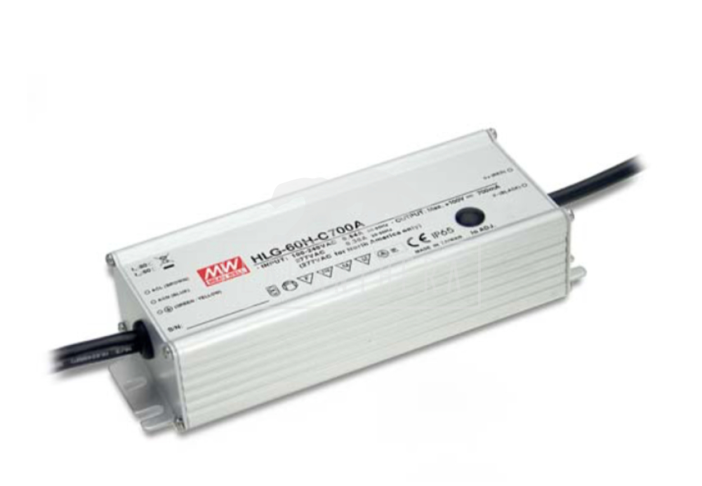 Mean Well HLG-60H-C700A ~ LED tápegység, 70 W, 50...100 VDC