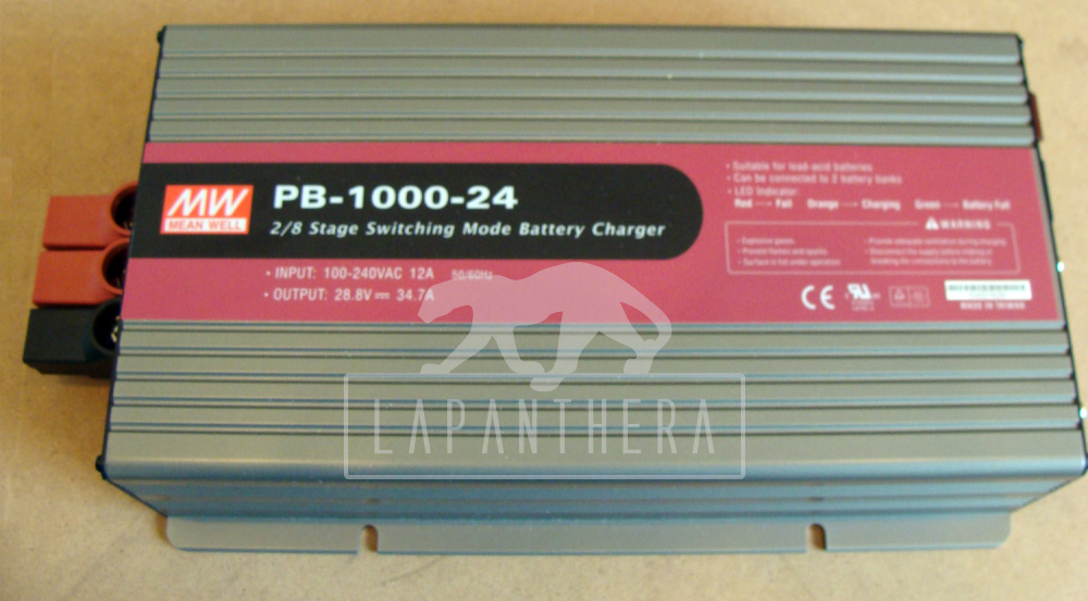Mean Well PB-1000-12 ~ Akkumulátortöltő, 14.4 VDC